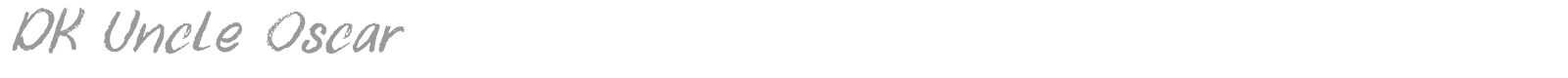 DK Uncle Oscar font preview